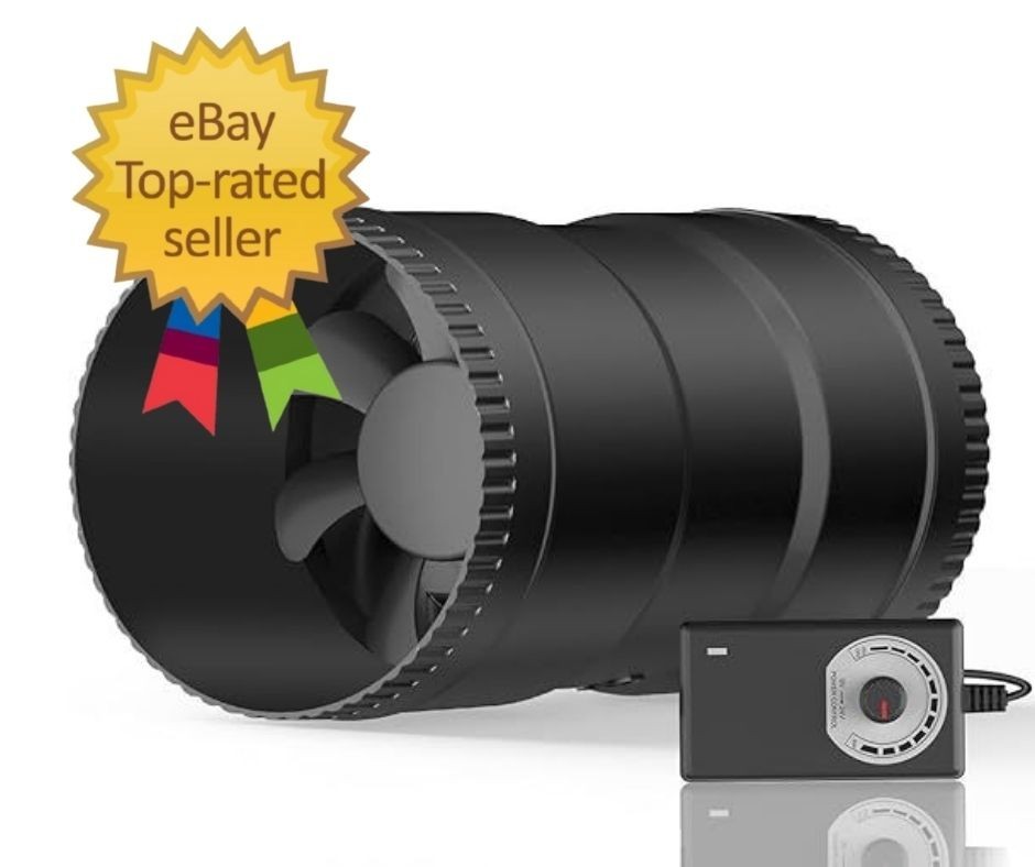 6 Inch Inline Blower Fan with Speed Controller 345 CFM Low Noise Eco Power gallery