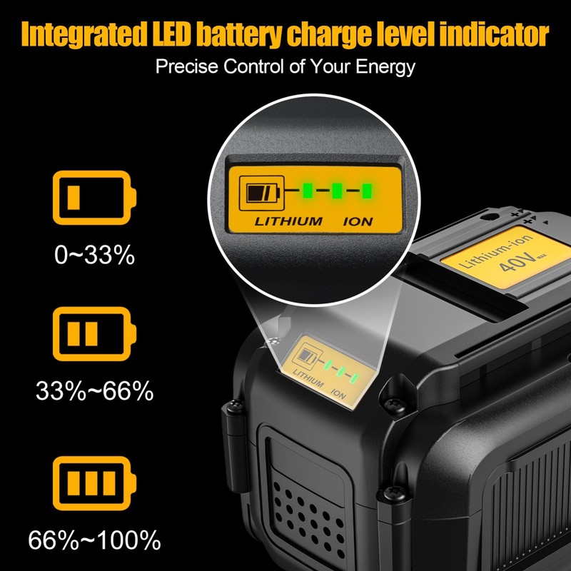 40V 12.0Ah Battery Replace For DeWalt 40Volt DCB404 DCB406 DCB407 DCB114 DCB116 gallery