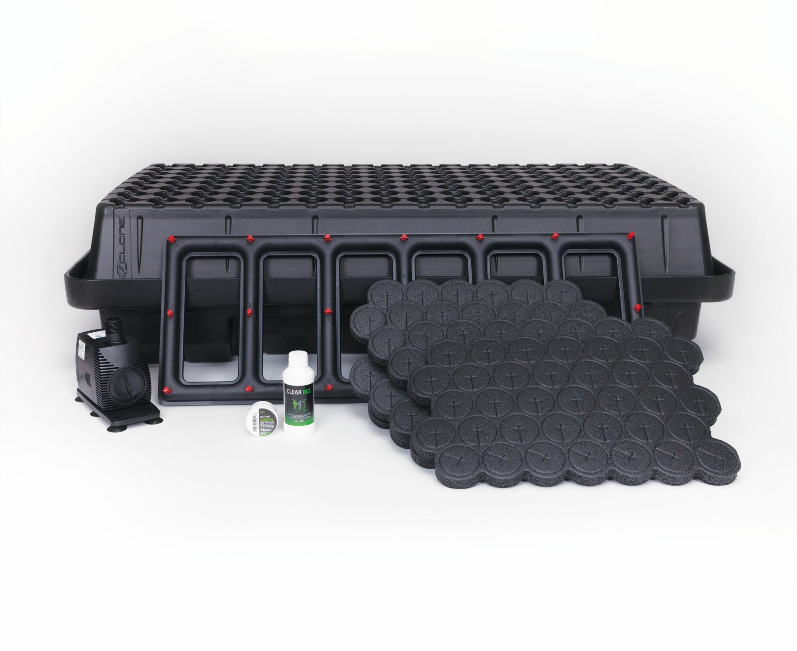 EZ-Clone Low Pro 128 Aeroponic System - Black/White - Cloning Machine Propagator gallery
