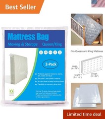 Lightweight Waterproof Mattress Bag Set for Queen/King, 2 Pack – No Zip Closure
