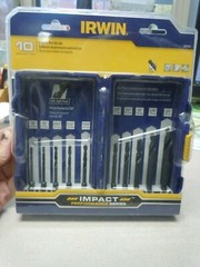 IRWIN 1881322 Black Oxide High-Speed Impact 10pc Drill Bit Set w/ Case