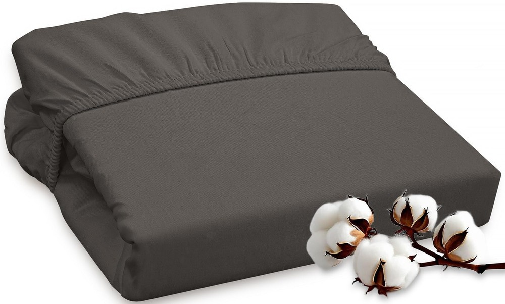 300 Thread Count 100% Long Staple Combed Cotton Fitted Sheet Queen - Super So...