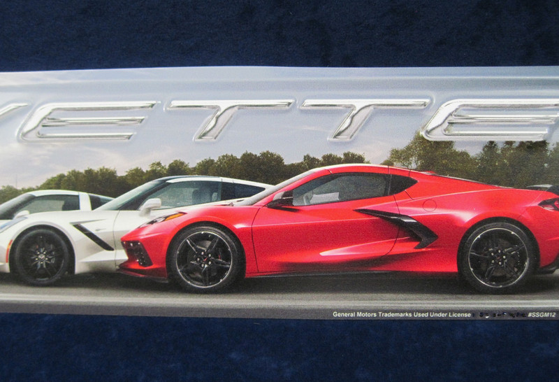 CORVETTE EVOLUTION ~ 24" Embossed Metal Sign ~ Garage Man Cave Bar ~ MADE in USA gallery