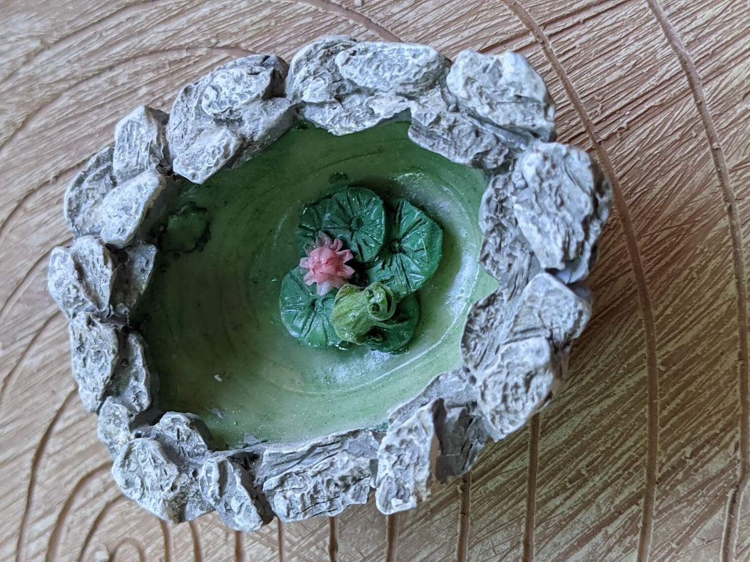 Miniature Fairy Garden Micro Mini Frog Pond GO 17875 by Fiddlehead gallery