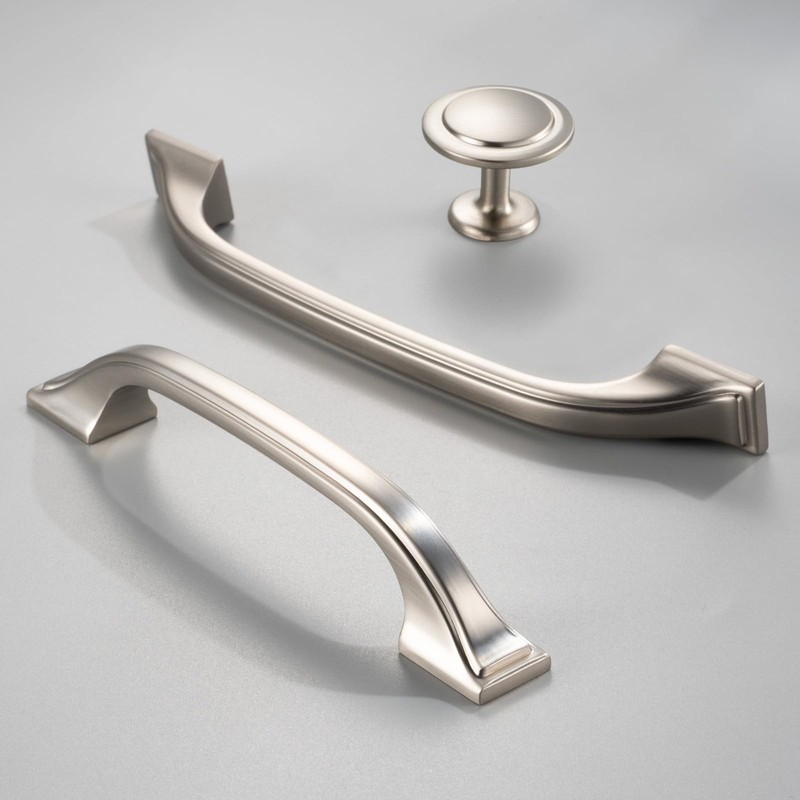 10 Pack Brushed Nickel Cabinet Pulls 3 Inch Satin Nickel Cabinet Handles Nickel gallery