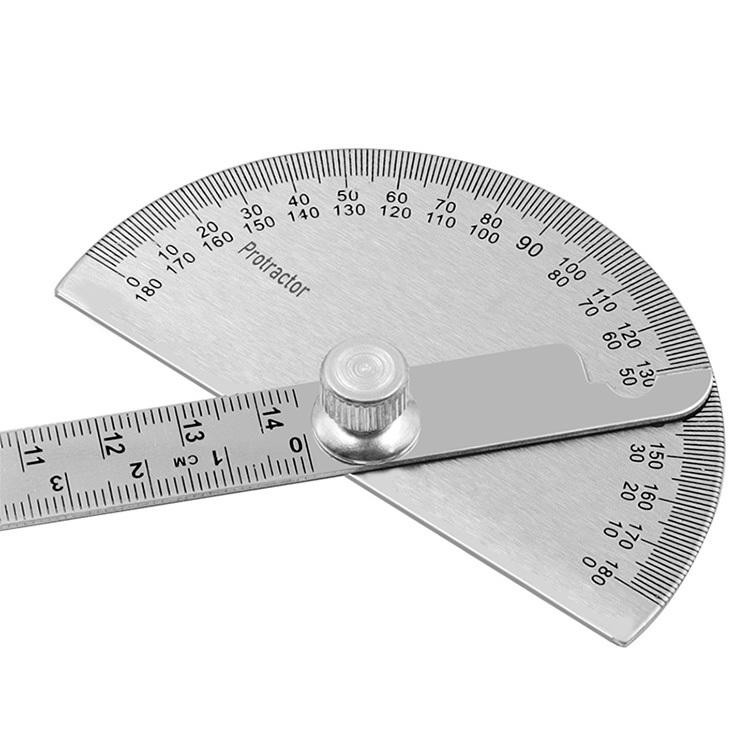 Stainless Steel Angle Protractor 180° Gauge Ruler Woodworking Measurement Tool gallery