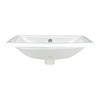 Tuba Rectangular Drop-In Bathroom Sink 21-1/2" X 14-3/4" X 7" White Porcelain gallery