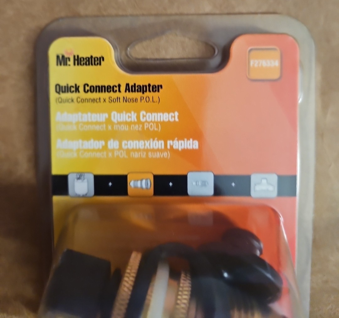 Mr. Heater Propane Gas Grill Quick Connect Adapter #F276334 - NEW gallery