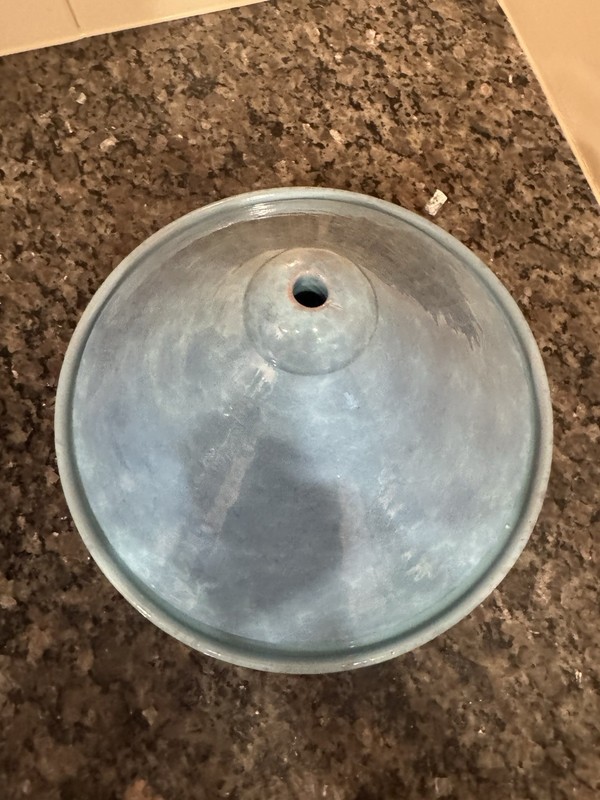 Blue Terracotta Ceramic Tagine With Lid Base Pan Gas Electric Compatible Italy gallery