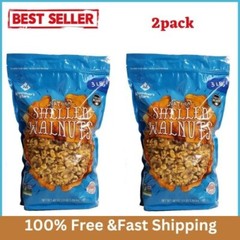 2pk Member’s Mark Natural Shelled Walnuts 3 lbs, Each Pack