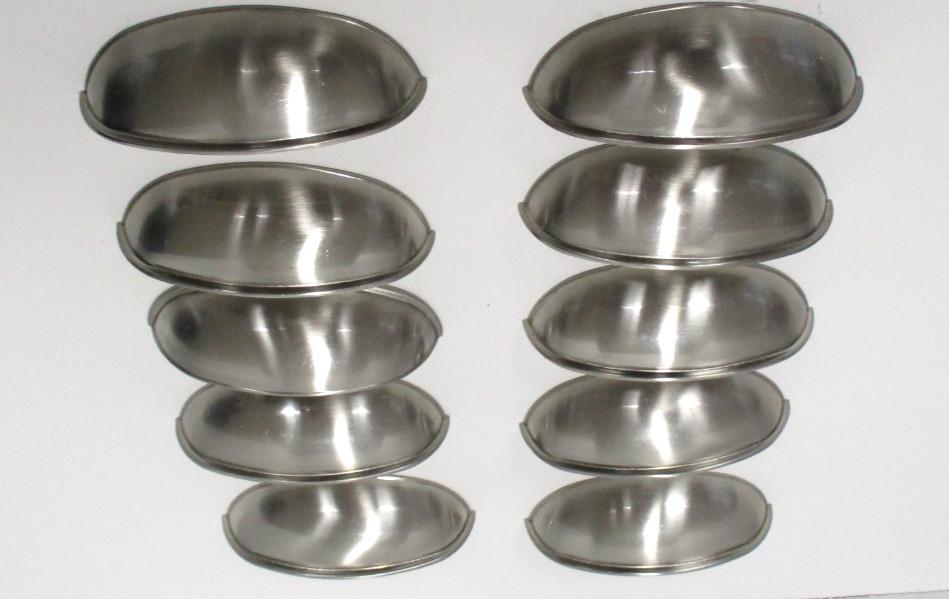 Liberty Cup Drawer Pulls Dual Mount 2.5-3" Satin Nickle Cottage Farmhouse X 10