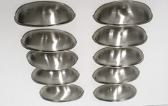 Liberty Cup Drawer Pulls Dual Mount 2.5-3″ Satin Nickle Cottage Farmhouse X 10