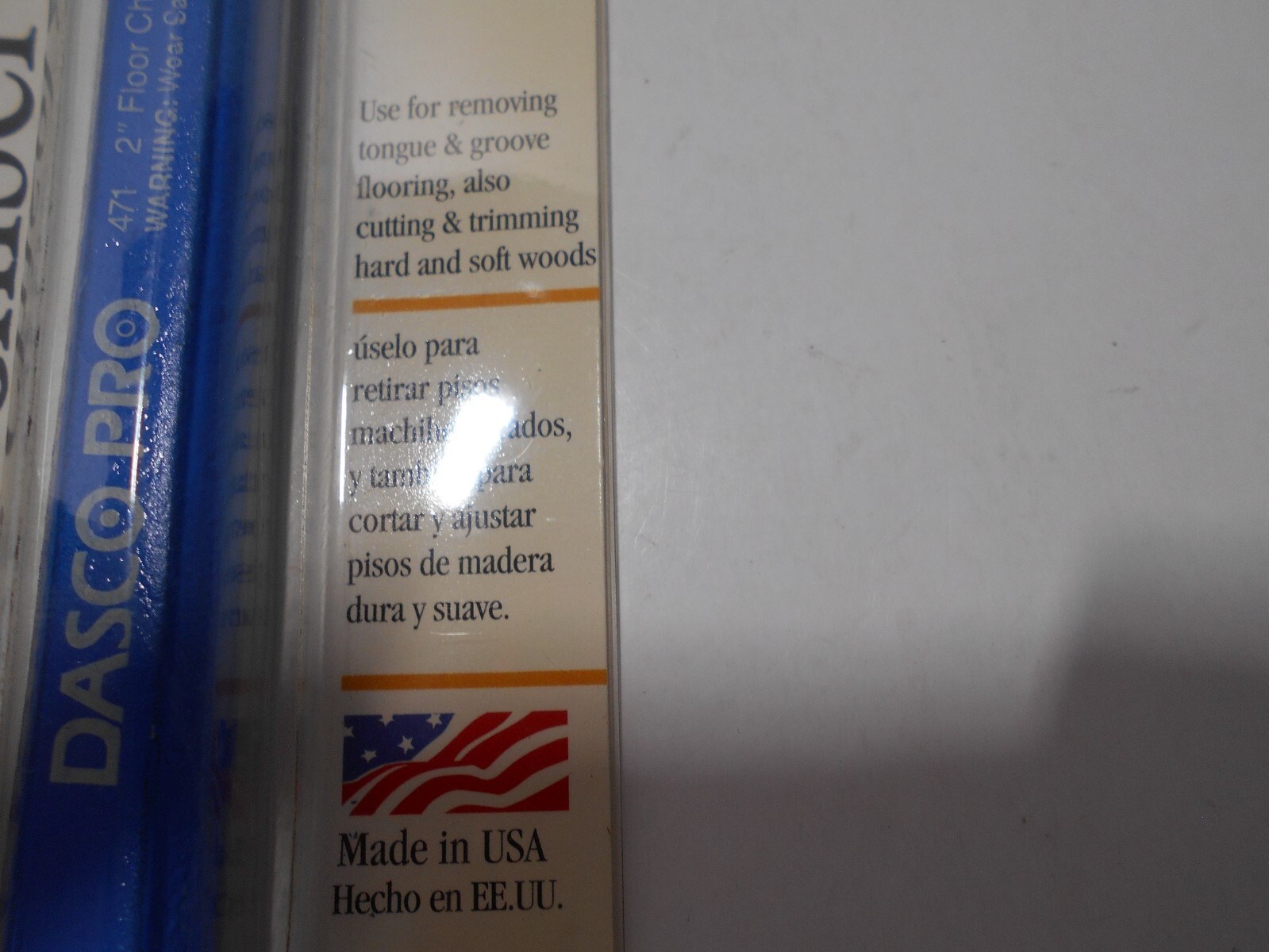 NEW Dasco Pro Floor Chisel 2" Cut 5 cm Model 471-0 10 in Length gallery
