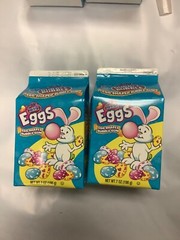 2*Dubble Bubble – Bubble Egg-Shaped Gum & 7 oz 1 Cartons Fruit Flavors 47 eggs