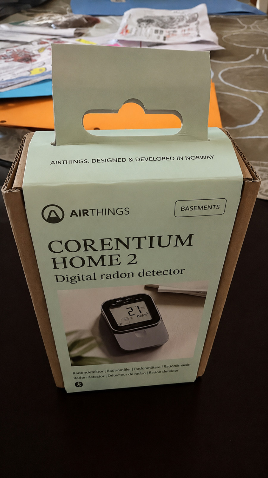Airthings Corentium Home 2 Digital Radon Detector Indoor Air Quality Monitor gallery