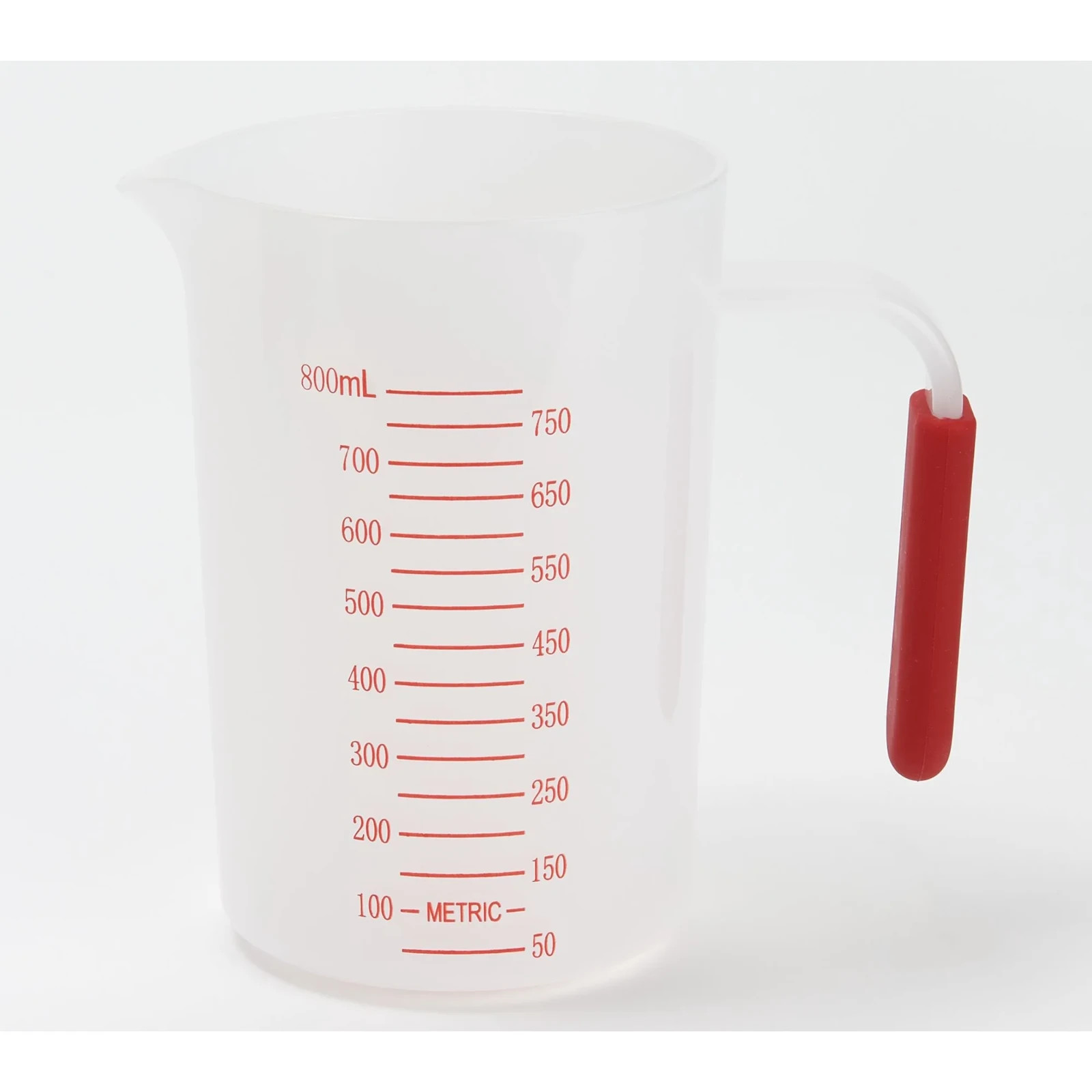 Mad Hungry 5 Pc Silicone Spurtle Baking Prep Set w/ Measuring Cup Red New in Box gallery