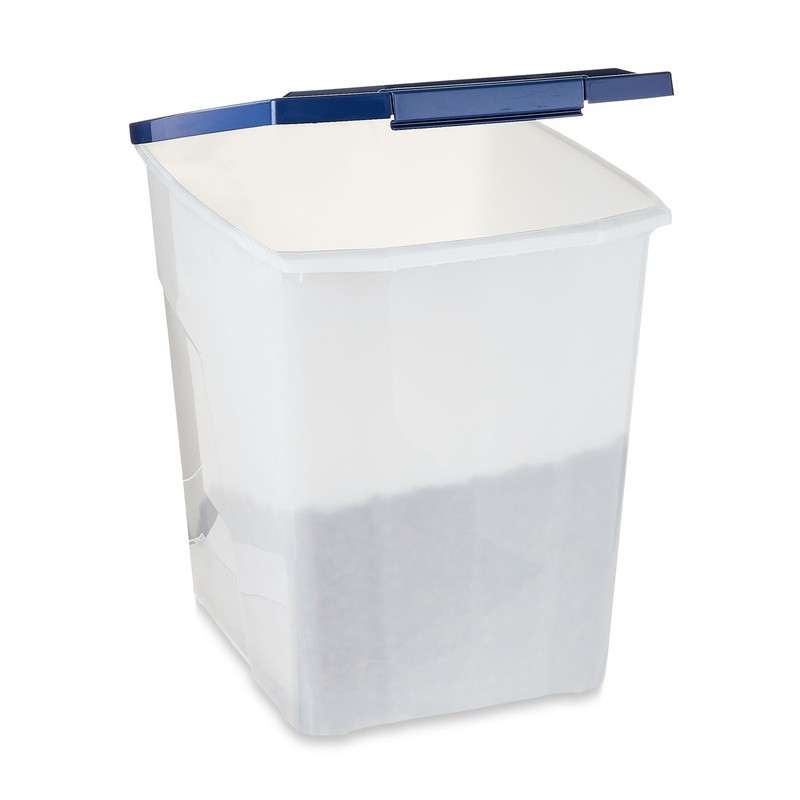 Plastic Pet Food Storage Container with Locking Lid, 25 lb Capacity gallery