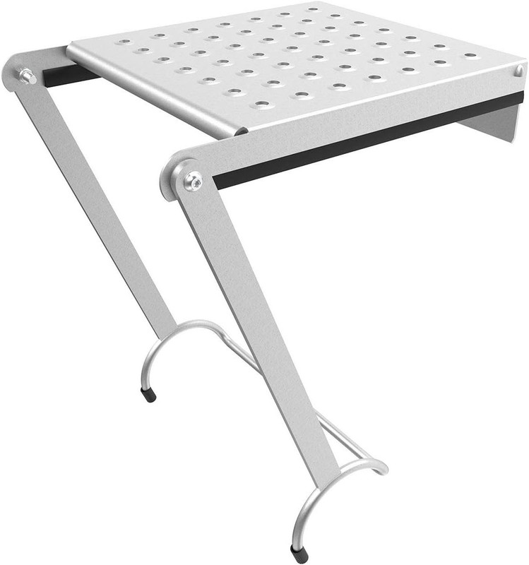 Work Platform Ladder Accessory Aluminum 375 lbs Stable Gray Heavy Duty Tool Tray gallery