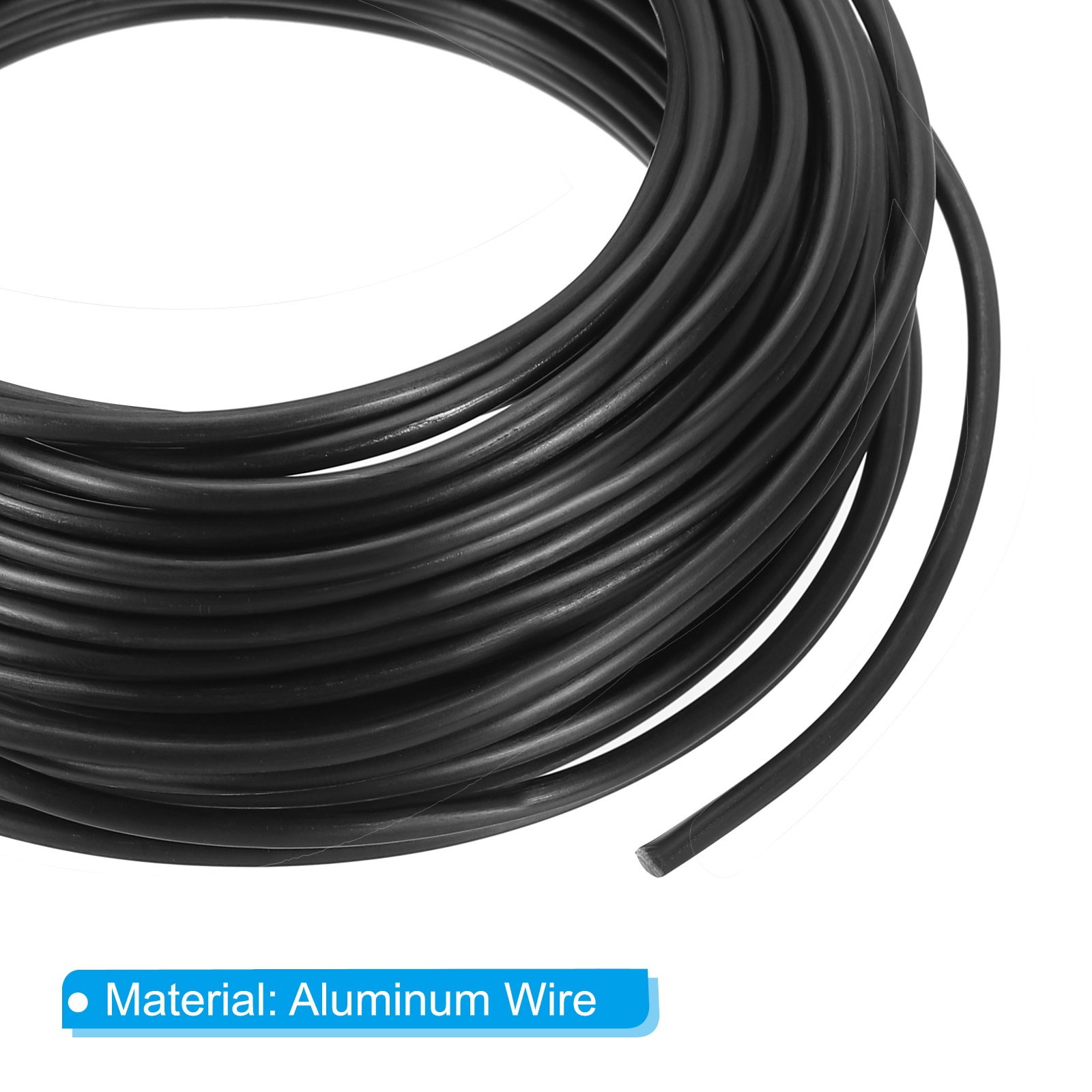 3mm x 41ft Bonsai Training Wire Floral Wire Stems Aluminum Tree Wire Black gallery