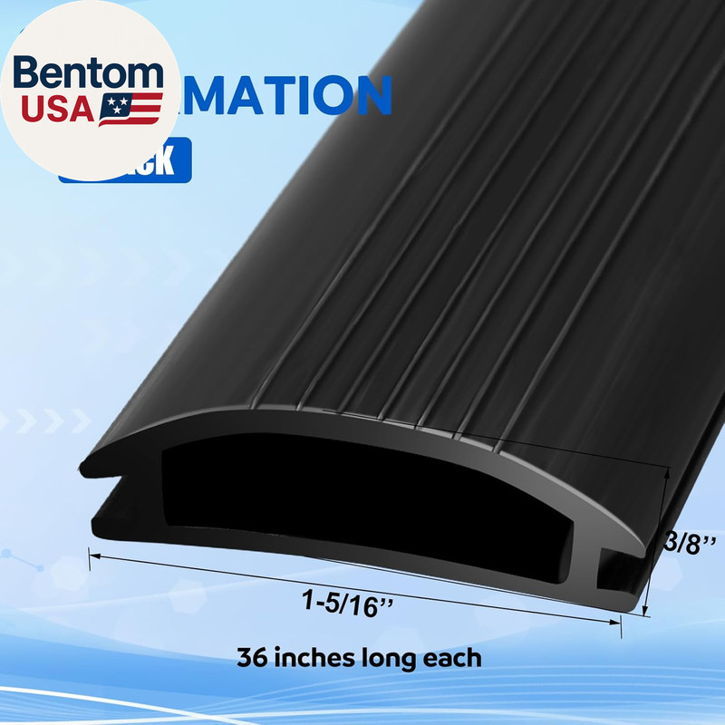2 Pcs 36 Inch Vinyl Replacement Insert for Adjustable Height Aluminum Thresholds gallery