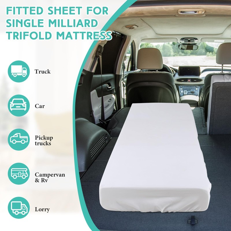 75" x 31"x 9'' Cot Sheet (Sheet Only) Compatible with Narrow Twin Mattress Ca... gallery