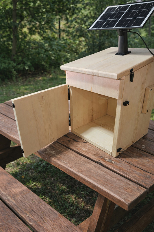 Extra Large Handmade Squirrel House with Camera and Solar – Outdoor Nesting Box gallery