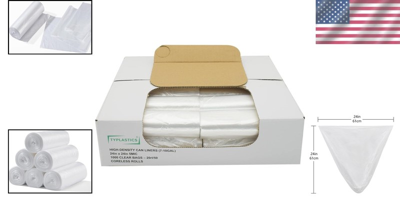 Eco-Friendly 1000 Count Perforated Trash Bags - 7-10 Gallon Versatility gallery