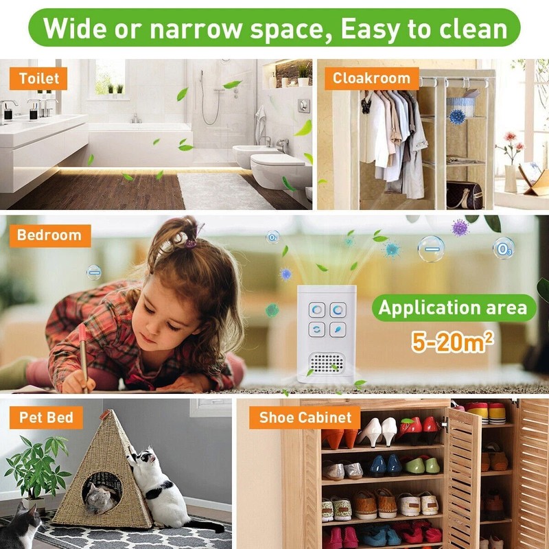 Air Purifier Deodorizer Negative Ion Equipped Outlet Ozone Generator Deodorant gallery