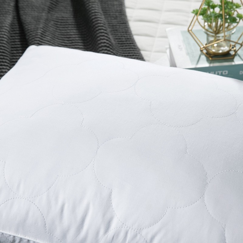 2 Pack Down Feather Blend Bed Pillows Cloud Quilted King Queen Size Pillow gallery