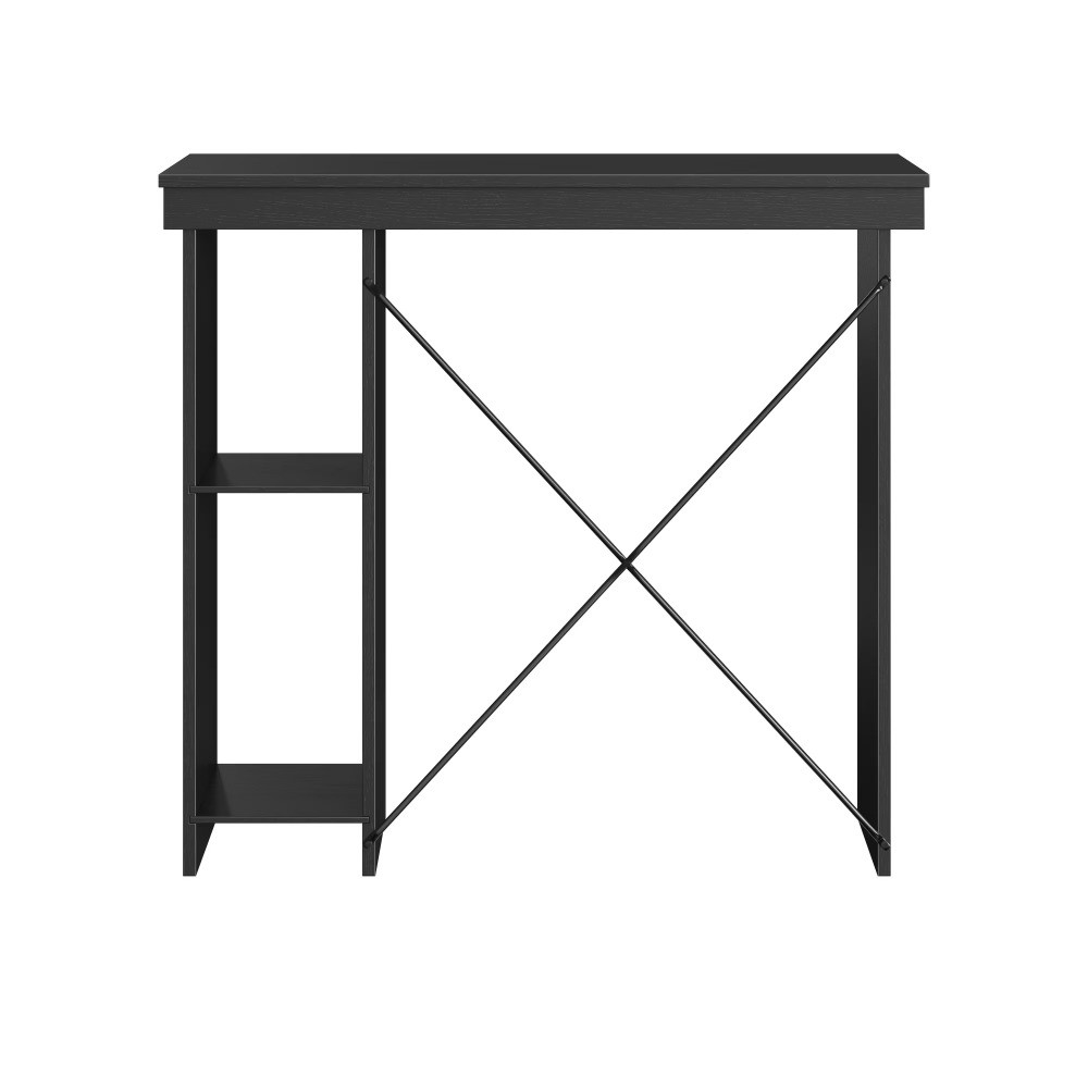 Ardent No Tools Small Space Writing Desk, Black gallery