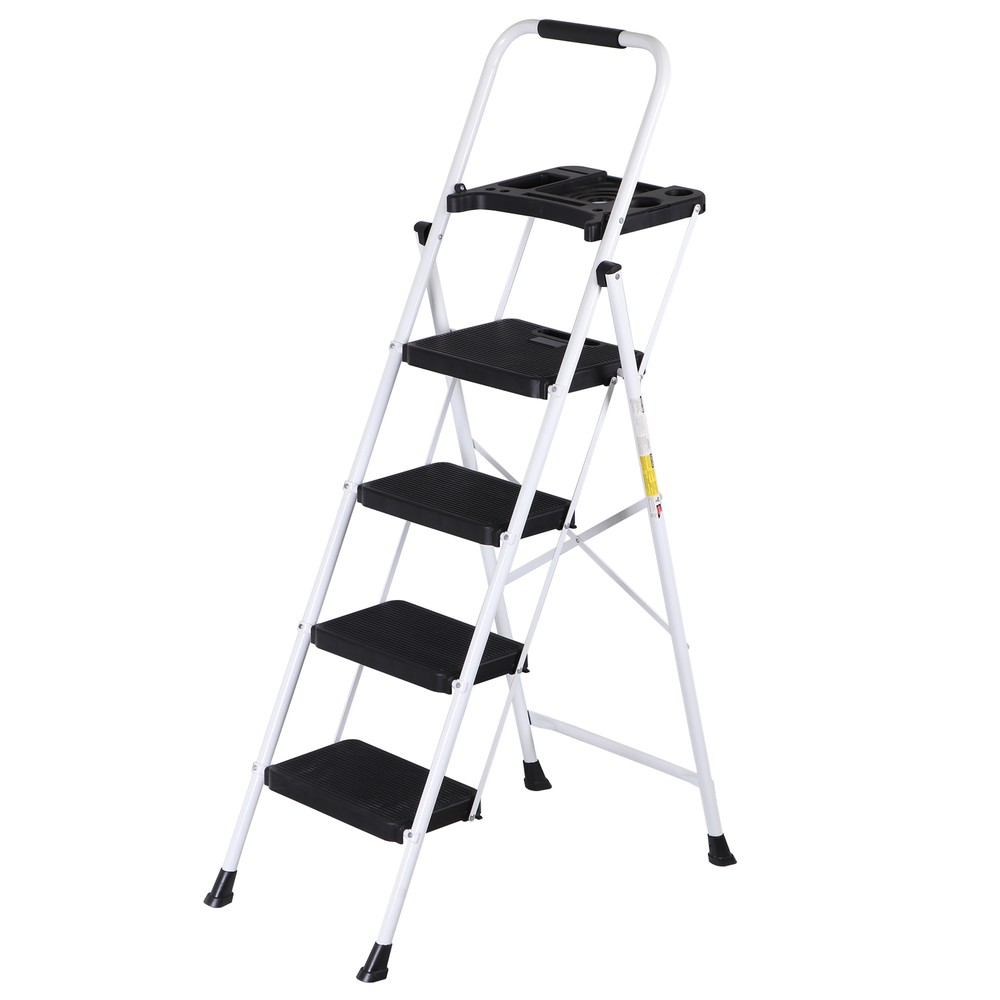 Folding Step Ladders for Home Kitchen/Closet Ladder 4 Step for Adults Non-Slip
