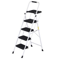 Folding Step Ladders for Home Kitchen/Closet Ladder 4 Step for Adults Non-Slip