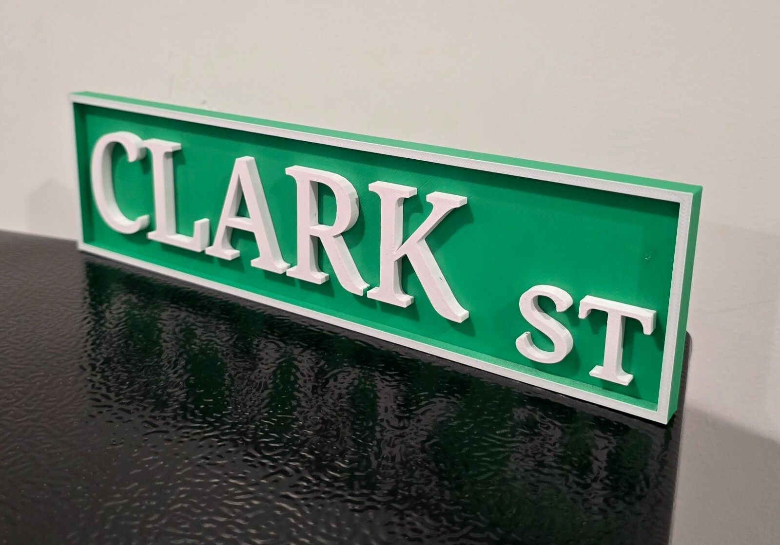 Custom 3D Street Sign - White and Green - Custom Road Sign - Man Cave Sign gallery