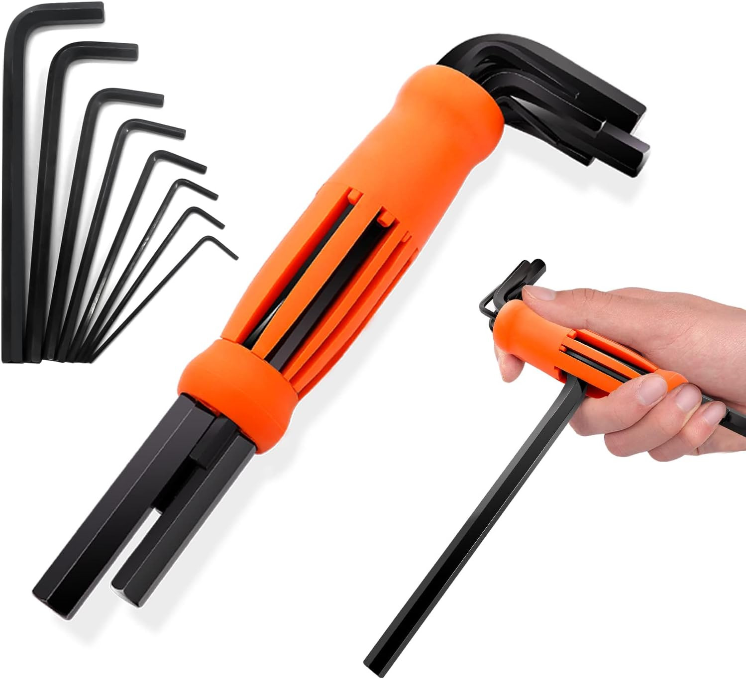 8 Piece Allen Wrench Set Metric Hex Key Set 2mm to 10mm Hand Tool KitX0 gallery