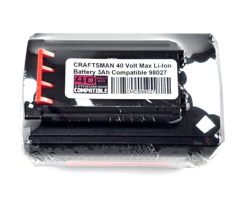 CRAFTSMAN 40V Volt MAX Lithium-Ion Compatible 3.0 Ah Battery Pack CMCB98027 New gallery