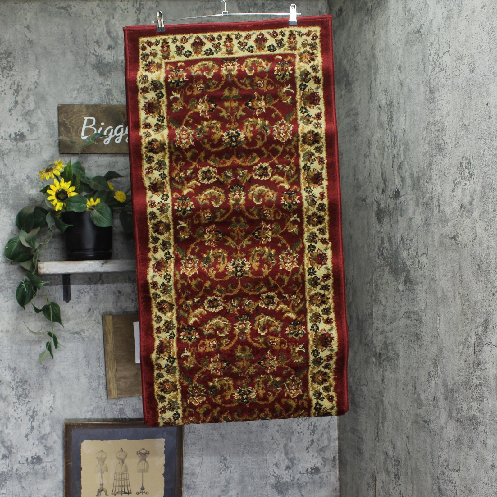 Home Dynamix Traditional Runner Area Rug Red / Ivory 1 ft. 9 in. x 7 ft. 2 in. gallery