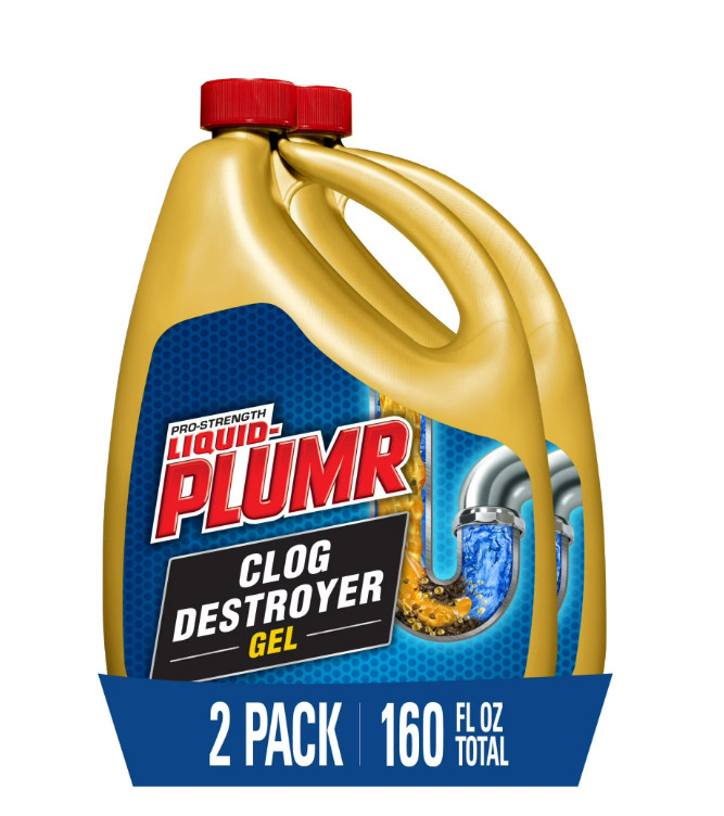 Liquid-Plumr Pro-Strength Clog Destroyer Gel with PipeGuard, 80 fl oz, 2 Pack gallery