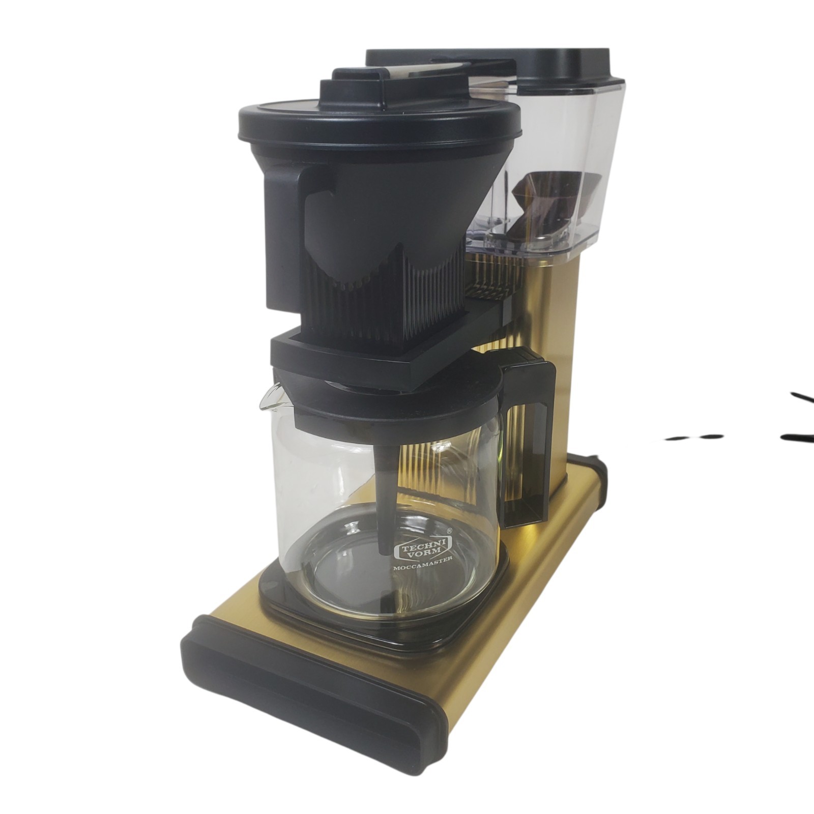 Technivorm Moccamaster 53936 KBGV Coffee Maker Brushed Brass 40 oz Chipped Plate gallery