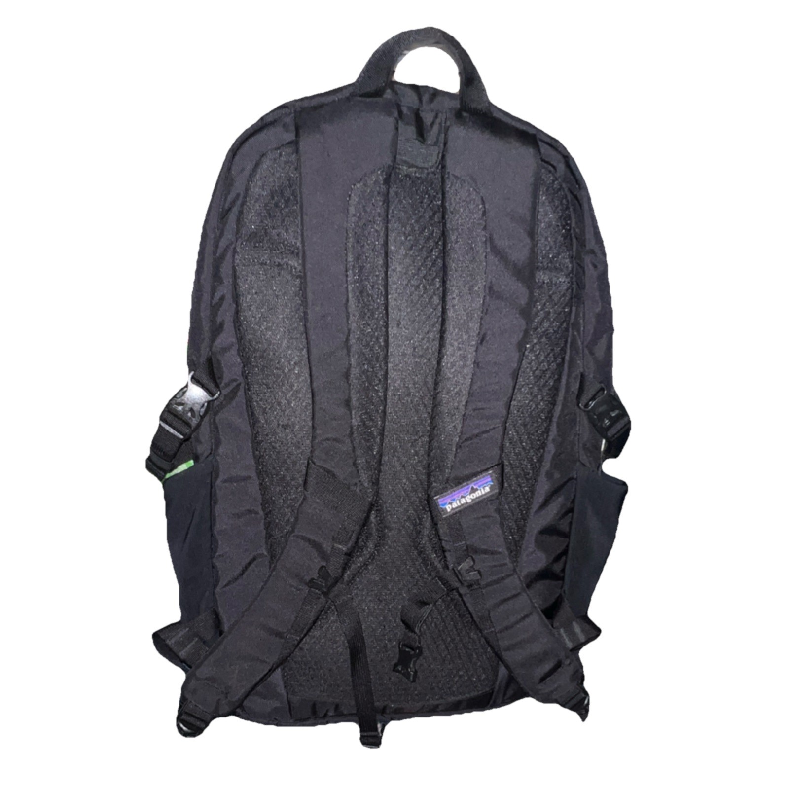 Patagonia Black Nylon Hiking Backpack Padded Adjustable External Pockets Zip 2