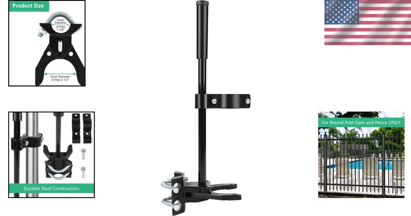 Child-Safe Pool Gate Latch | Versatile Auto Lock 1-3/8" x 2-1/2" for All Gates gallery
