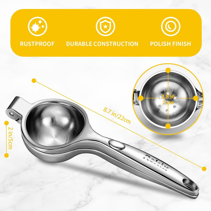 Lemon Squeezer, Max Extraction Hand Press Lemon Juicer, Heavy Duty Manual Orange gallery