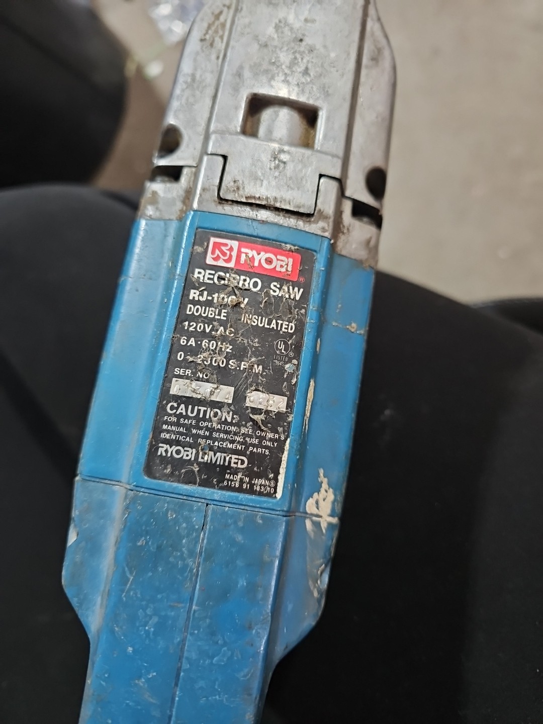 Ryobi RJ-100V Double Insulated 120V Reciprocating Saw - Made In Japan gallery