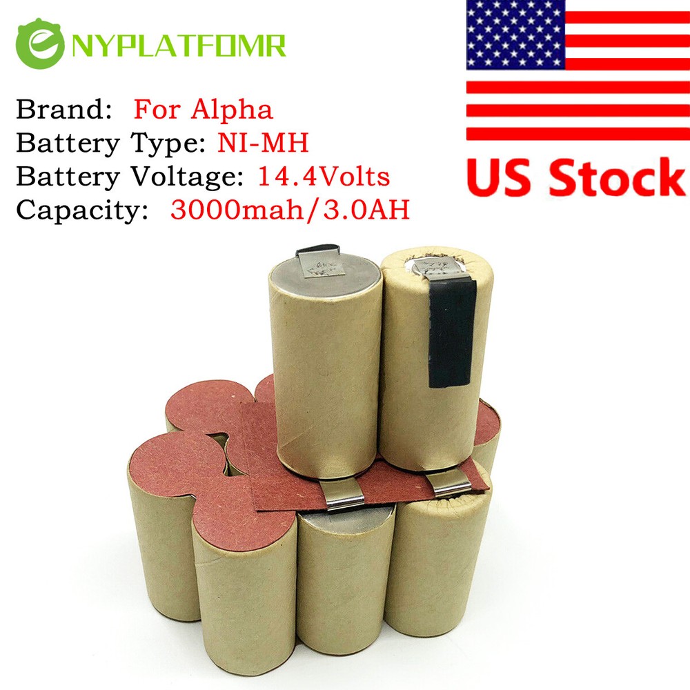 SOLDERING REQUIRED for Alpha tools 14.4V Battery pack CD BBR 14.4 BBR14.4 MBR144