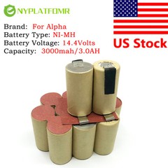 SOLDERING REQUIRED for Alpha tools 14.4V Battery pack CD BBR 14.4 BBR14.4 MBR144