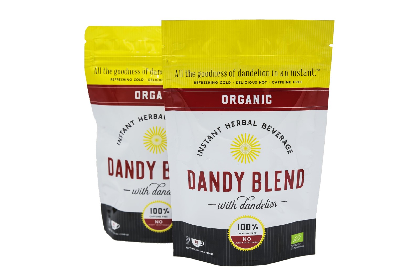 Instant Herbal Beverage Dandy Blend with Dandelion Two 50 Cup Bags Two 3.53 oz gallery