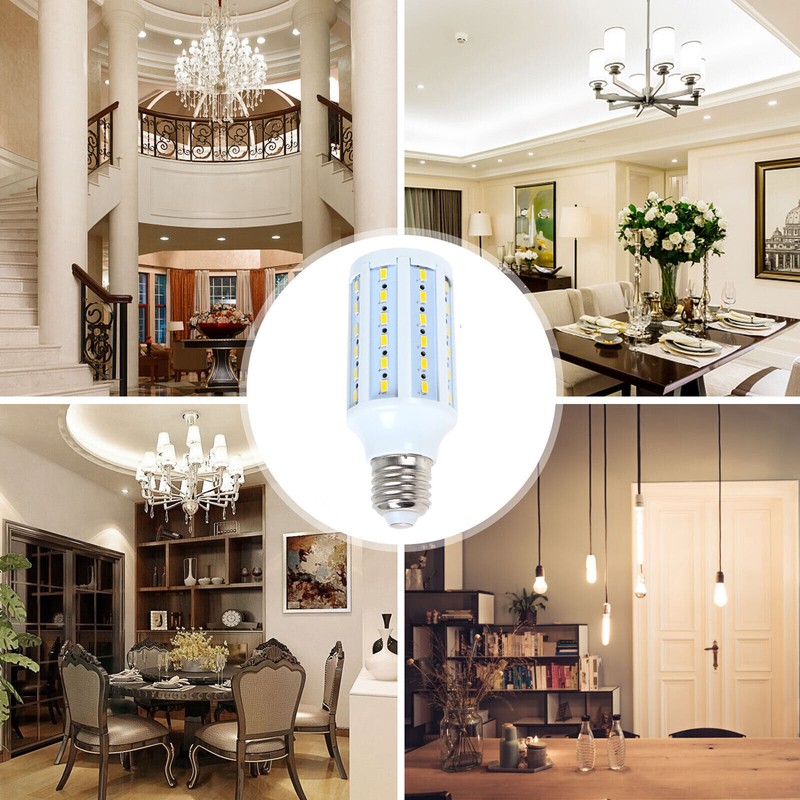 5 Pack 100W Eq LED Bulb 60-Chip Corn Light E27 15W Cool Daylight White 6000K gallery