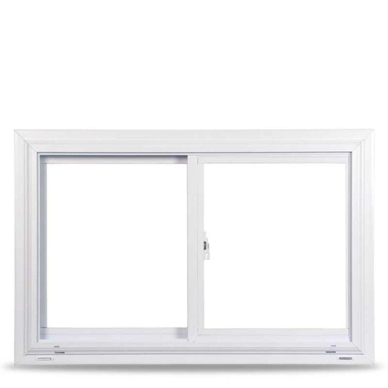 Universal/Reversible Sliding White Vinyl Window with Buck Frame gallery