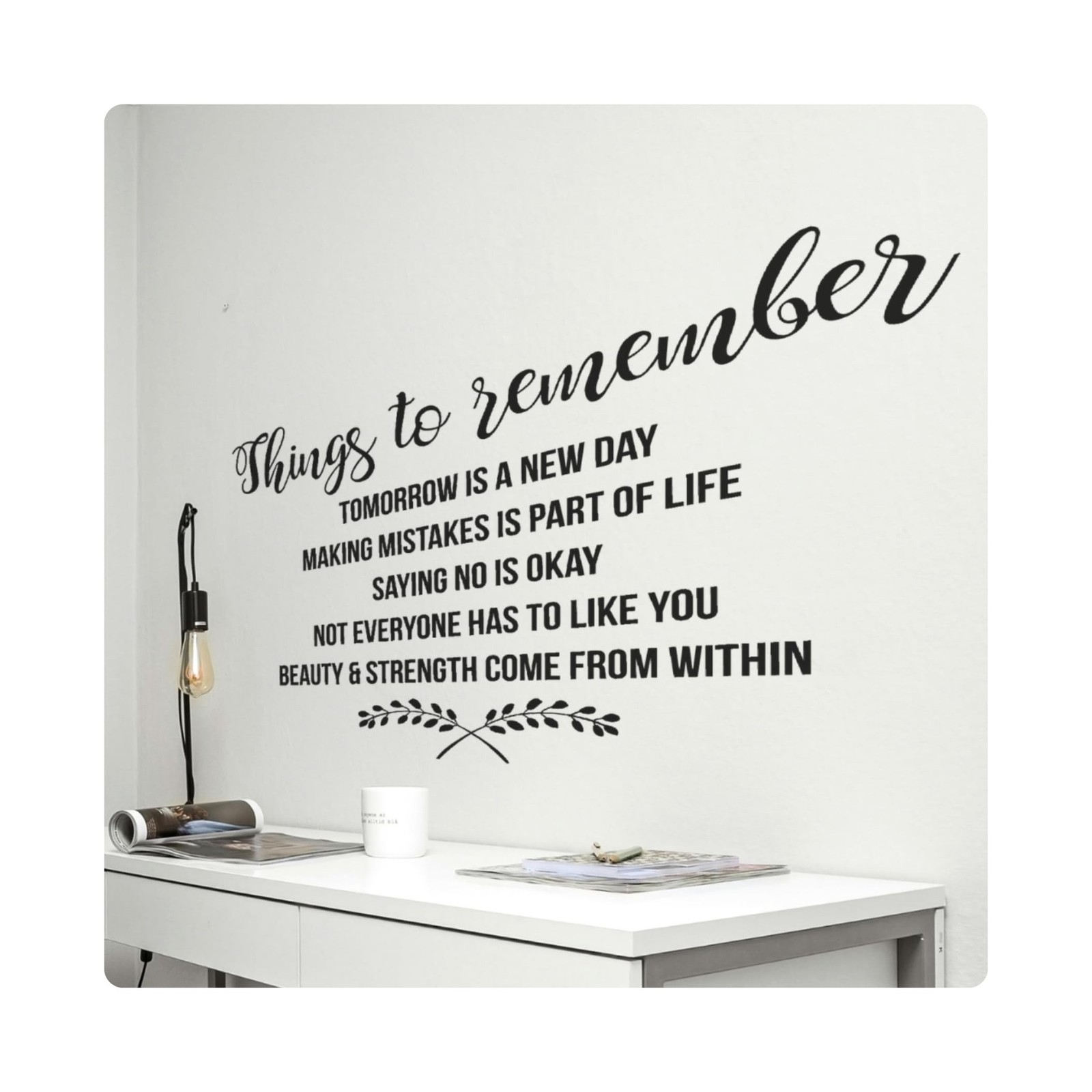 My Vinyl Story - Things to Remember Wall Decal - Inspirational Quot... Fast Ship gallery