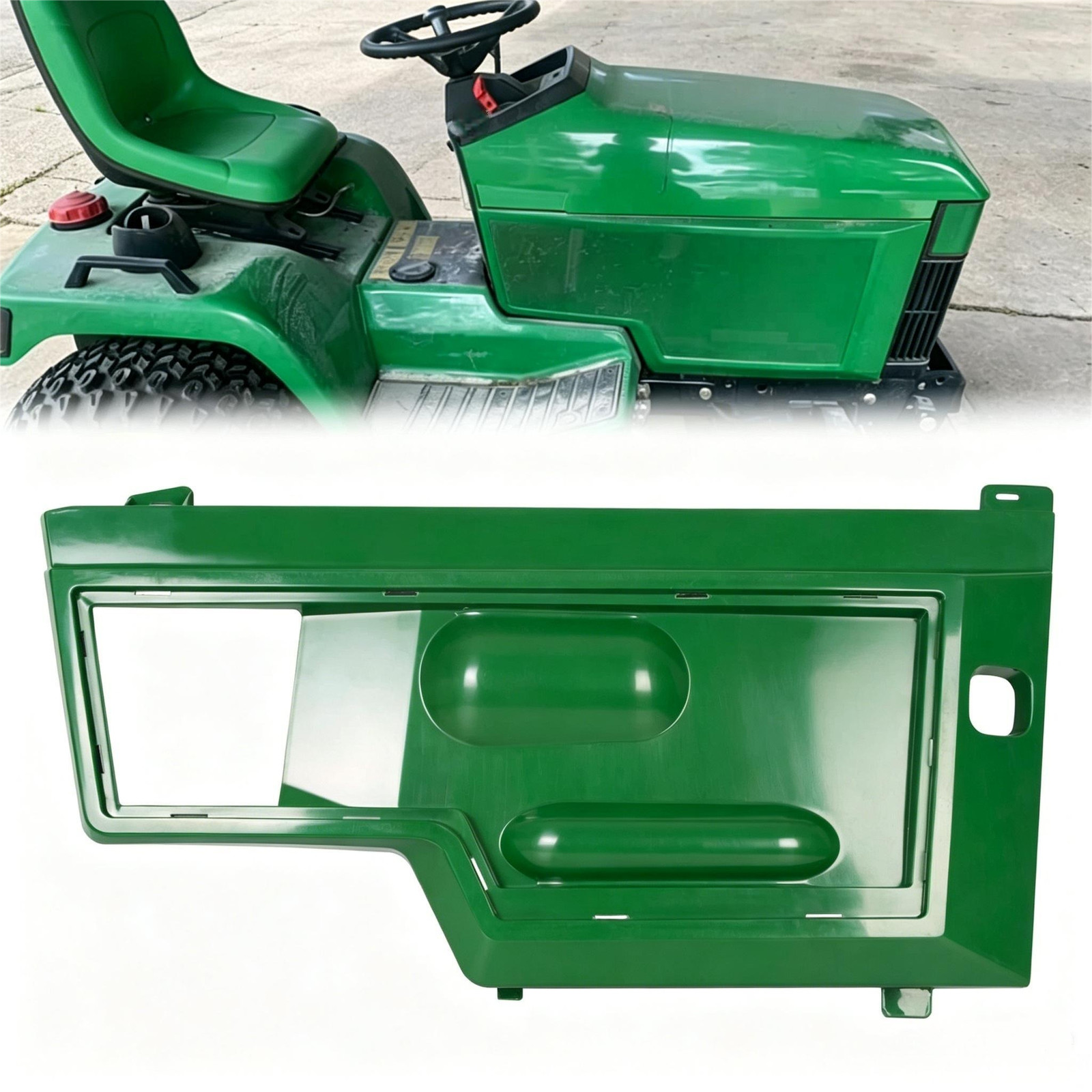 Green Right Side Panel Powder coated # AM128982 For John Deere 415 425 445 455 gallery