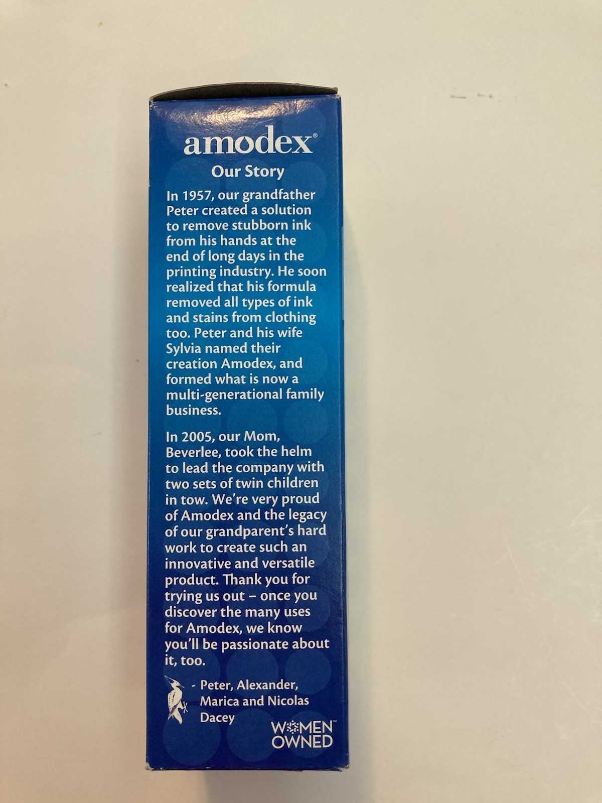 Amodex Spot Remover Ink & Stain Remover 4oz Bottle Nontoxic New Made In USA gallery